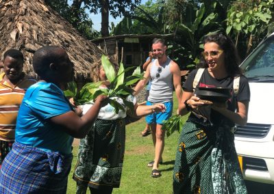 our visitors at machame cultural tour