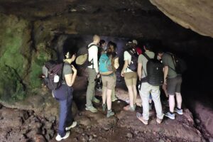 Guests Enjoying Ntondolo Cave in Machame