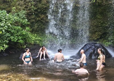 Guests Enjoying Swimming in Nkosalulu Water Falls in Ma chame